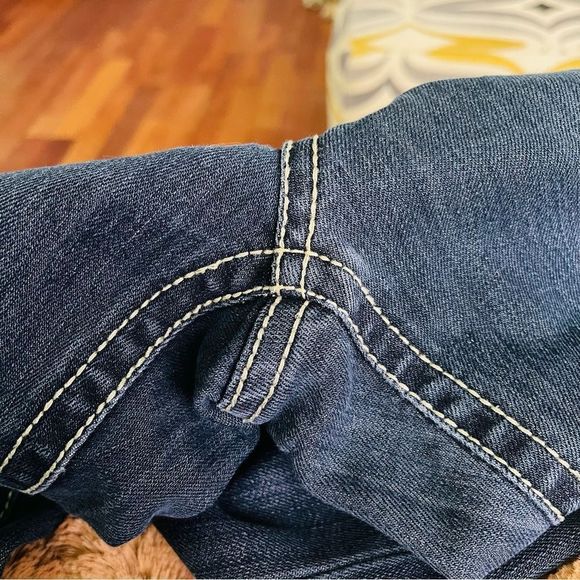 INC Denim Regular Fit Boot Leg Jeans 6 Dark Wash - Picture 15 of 15